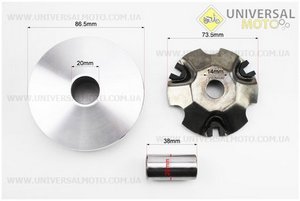 Варіатор передній+втулка+крильчатка комплект. FENGRI (Запчастини до 4Т скутера / UM3490-V42)