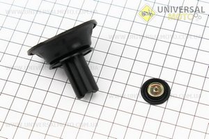 Мембрана кругла 16мм (пластик) + прискорювальна. Китай (Запчастини до 4Т скутера / UM3491-V06)