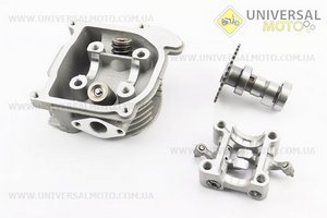 Головка циліндра+клапани+пастель+розподільний вал у зборі 44мм-60cм3. Китай (Запчастини до 4Т скутера / UM3492-V25)