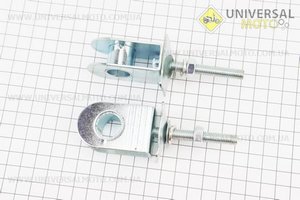 Натягувач ланцюга приводу МОТО комплект 2шт, тип 2 (світлий метал). Китай (Запчастини на мотоцикл Viper 125-150J / UM3510-V96)