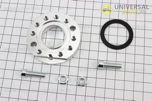 Перехідник патрубка карбюратора поворотний D - 25мм, СІРИЙ. Китай (Запчастини на мотоцикл / UM3511-V09)