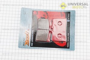 Гальмівні колодки (дискові) Yamaha SZR 660 / TZR 125RR / TZR 125R; HUSQVARNA- SM 400R; HONDA- CBR 900; KTM- Sting 125; PGO- G Max 125; комплект червоні. YONGLI (Запчастини на мотоцикл / UM3512-V76)
