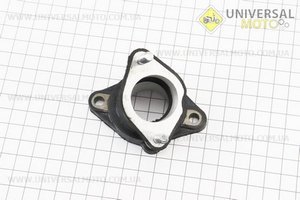 Патрубок карбюратора прогумований Futong QJ150С, тип 2. Китай (Запчастини на мотоцикл / UM3513-V10)