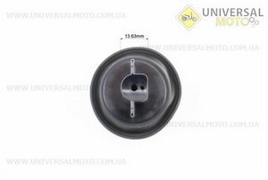 Мембрана карбюратора з направляючими (з вушками) 14 мм + голка, CG / CB /. Китай (Запчастини на мотоцикл з двигуном CB / UM3513-V17)