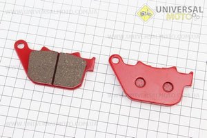 Гальмівні колодки (дискові) HARLEY DAVIDSON - XL 50 50th Anniversary Sportster/XL 883 Sportster STD/XL 1200 C Sportster Custom комплект червоні. YONGLI (Запчастини на мотоцикл / UM3513-V35)