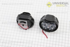 Фара додаткова світлодіодна вологозахисна - 6 LED з кріпленням, комплект 2шт 64 * 52мм, тип 2. Китай (Разное / UM3513-V88)