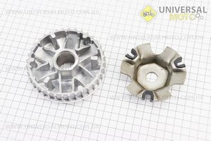 Варіатор передній комплект Honda LEAD100 + втулка. LIPAI (Запчастини до японського скутера / UM3521-V17)