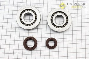 Підшипник коленвала DIO AF34 / 35 SCO4B19CS31PX2 (20 * 56 * 12) 2шт + сальники 20 * 31 * 7; 15,5 * 25,5 * 7. FENGRI (Запчастини до японського скутера / UM3522-V45)