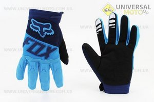 Рукавички мотоциклетні M-сині. FOX (Мотоекіпировка / UM3540-V74)