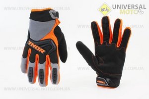 Рукавички мотоциклетні XL-чорний / помаранчевий. THOR (Мотоекіпировка / UM3540-V91)