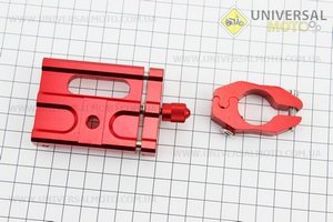 Тримач телефону на кермо металевий, ширина 50-100мм регульована, Червоний. SUMOCHEPIN (Різне / UM3541-V93)