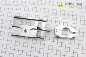 Тримач телефону на кермо металевий, ширина 50-100мм регульована, Сірий. Китай (Різне / UM3541-V94)