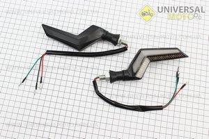 Поворот діодний на гнучкій ніжці + габарит білий LED ІЗГІБ "секвентальний", 2шт. CYT (Різне / UM3542-V10)