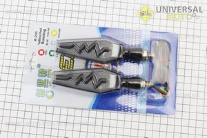 Поворот діодний на гнучкій ніжці + стоп сигнал / габарит LED човники "секвентальний", 2шт. CYT (Різне / UM3542-V13)