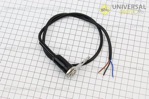 Кнопка "вкл. / викл." кругла з червоним підсвічуванням (метал). Китай (Різне / UM3542-V20)