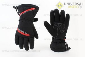 Рукавички мотоциклетні, теплі L-чорно / червоний. SCOYCO (Мотоекіпировка / UM3542-V55)