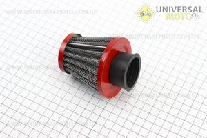 Фільтр повітряний нульовий 35мм прямий "конус" червоний (великий). TATA (Повітряний фільтр / UM3543-V06)