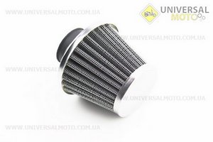 Фільтр повітряний нульовий 26мм прямий "конус" сталевий. Китай (Різне / UM3543-V42)
