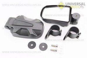 Дзеркала для квадрика / баггі 155 * 100мм АЛЮМІНІЄВІ складаються з кріпленням на каркас. Китай (Різне / UM3543-V64)