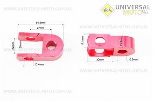 Подовжувач заднього амортизатора 27мм комплект 2шт, червоний. Китай (Різне / UM3544-V12)