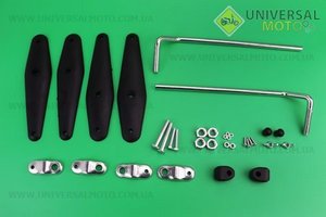 Скло вітрове 67х62см (3 мм) МОТО з кріпленням на кермо. FXW (Різне / UM3544-V65)