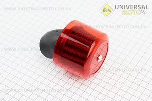 Фільтр повітряний нульовий 35мм 45 градусів з ковпачком прямим, червоний, тип 2. Китай (Повітряний фільтр / UM3545-V57)