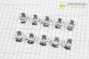 Гайка M16x1.25 (GY6 заднього колеса) комплект 10шт. Китай (Запчастини до 4Т скутера / UM3546-V23)