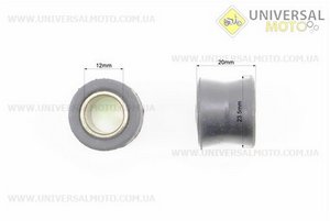 Сайлентблок амортизатора+втулка 12мм комплект 2шт, ЧОРНИЙ. TATA (Разное / UM3547-V03)