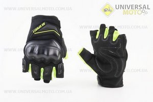 Рукавички мотоциклетні без пальців M-Чорно-Салатові. RS SPURTT (Мотоекіпировка / UM3551-V00)
