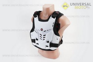 Захист тіла "МОТОЧЕРЕПАХА" БІЛИЙ - XL. SCOYCO (Мотоекіпировка / UM3551-V59)