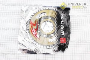 Зірка задня WY125 - 428-46T - d = 58; 4отв. * 90мм "розжарена" (ZS125J спиці). MARATHON (Запчастини на мотоцикл Viper 125-150J / UM3560-V24)