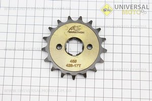 Зірка передня CG / CB-428H-17T "гартована". MARATHON (Запчастини на мотоцикл Viper 125-150J / UM3560-V28)