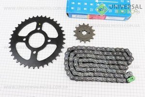 PULSAR P-180сс Зірки, ланцюг комплект - 520H-104L + 39T + 14T (в коробці). BAJAJ (Запчастини на мотоцикли Bajaj / UM3583-V00)