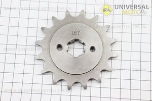 Зірка передня 520H-16T (шліц 4мм), PULSAR P-180/NS-200/AVENGER 220cм3. Китай (Запчастини на мотоцикли Bajaj / UM3583-V06)