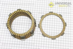 PULSAR NS-200 Диск зчеплення фрикційний комплект 6 штук "36DT0084". BAJAJ (Запчастини на мотоцикли Bajaj / UM3583-V58)