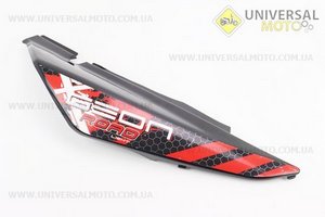 Уцінка X-Road Light 200-250 пластик - задній бічний правий, ЧОРНИЙ з червоним малюнком (присутні незначні потертості). Китай (Запчастини на мотоцикли Geon / UM3593-V57)