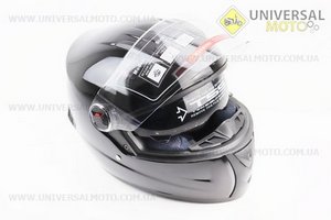 Шолом інтеграл, закритий+окуляри BLD-М61 S (55-56см), ЧОРНИЙ глянець. BLD (Шоломи / UM3600-V39)