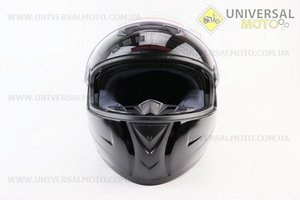 Шолом інтеграл, закритий+окуляри BLD-М61 S (55-56см), ЧОРНИЙ глянець. BLD (Шоломи / UM3600-V39)