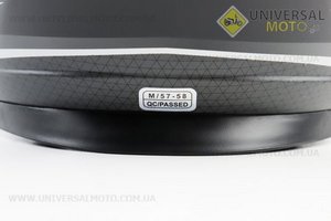 Шолом інтеграл, закритий BLD-М65 М (57-58см), ЧОРНИЙ матовий з червоним малюнком. BLD (Шоломи / UM3600-V49)