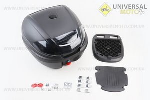 Кофр середній (пластмасовий) 400*390*310мм, кріплення швидкознімне, чорний матовий YM-0830-B. YUNMING (Шоломи / UM3600-V70)