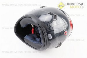 Шолом інтеграл, закритий+окуляри BLD-М61 S (55-56см), "КАРБОН" глянець. BLD (Шоломи / UM3601-V20)