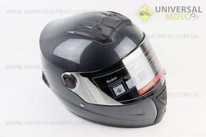 Шолом інтеграл, закритий+окуляри BLD-М61 М (57-58см), "КАРБОН" глянець. BLD (Шоломи / UM3601-V21)