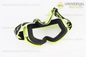 Окуляри кросові/ендуро/АТV, салатові (прозоре скло). 100% (Разное / UM3601-V38)