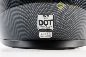 Шолом інтеграл, закритий (сертифікація DOT)+відкидні окуляри BLD-М66 S (55-56см), "КАРБОН" глянець. BLD (Шоломи / UM3602-V07)