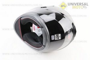 Шолом інтеграл, закритий (сертифікація DOT)+відкидні окуляри BLD-М66 S (55-56см), ЧОРНИЙ глянець. BLD (Шоломи / UM3602-V08)