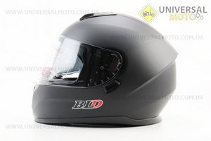 Шолом інтеграл, закритий (сертифікація DOT)+відкидні окуляри BLD-М66 S (55-56см), ЧОРНИЙ матовий. BLD (Шоломи / UM3602-V09)