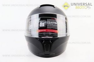 Шолом інтеграл, закритий (сертифікація DOT)+відкидні окуляри BLD-М66 S (55-56см), ЧОРНИЙ матовий. BLD (Шоломи / UM3602-V09)