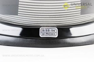 Шолом інтеграл, закритий BLD-M62 S (55-56см), ЧОРНИЙ глянець з біло-сірим малюнком. BLD (Шоломи / UM3602-V37)