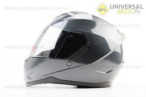 Шолом інтеграл, закритий (сертифікація DOT)+відкидні окуляри BLD-M67 S (55-56см), "КАРБОН" глянець. BLD (Шоломи / UM3602-V73)