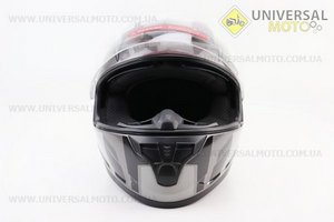 Шолом інтеграл, закритий (сертифікація DOT)+відкидні окуляри BLD-M67 S (55-56см), СІРИЙ глянець з сіро-чорним малюнком. BLD (Шоломи / UM3602-V79)